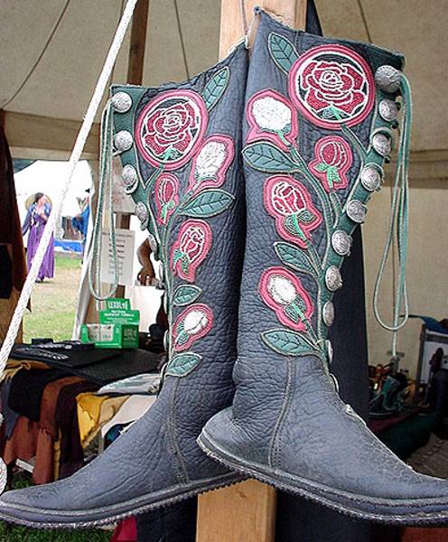 leather renaissance boots